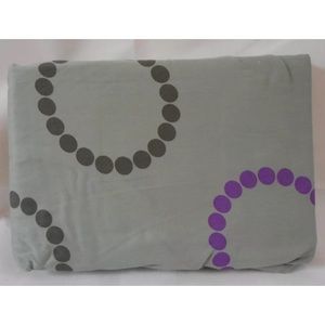 Martex GRAY PURPLE DOT King Pillowcase 400 Thread
